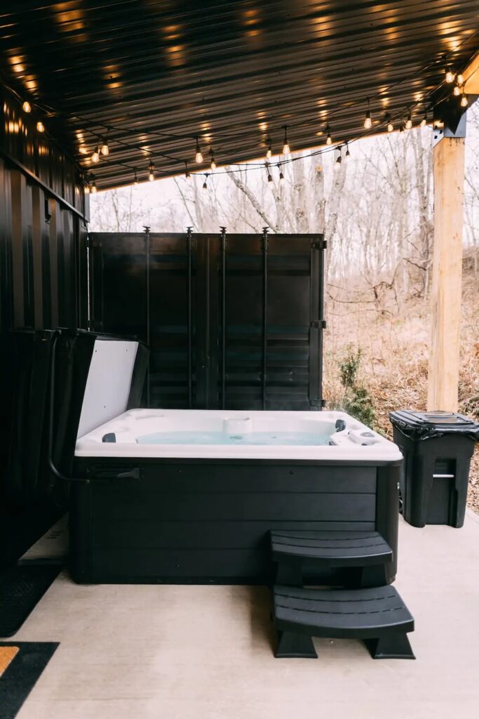 Black Lily Pad Shipping Container - Dream Tiny Living