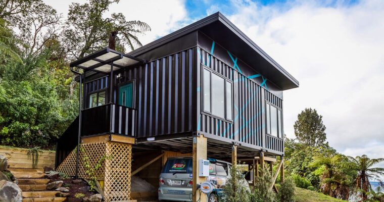 Modern Tiny House Made of Shipping Containers