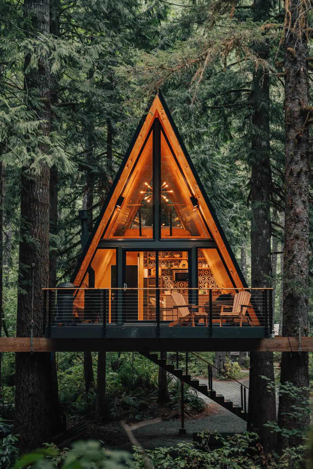 The Treeframe A-Frame Cabin - Dream Tiny Living