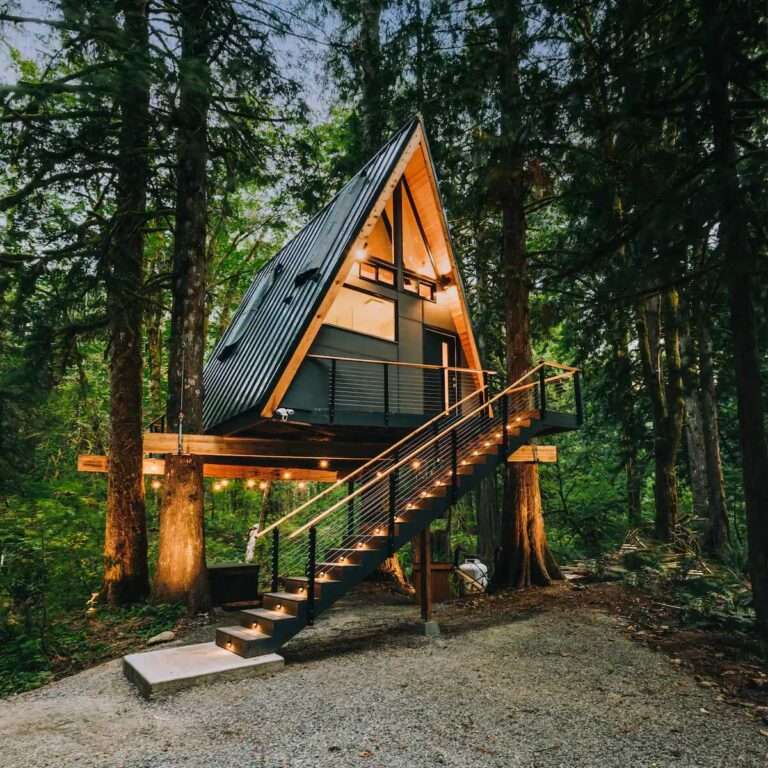 The Treeframe A-Frame Cabin - Dream Tiny Living