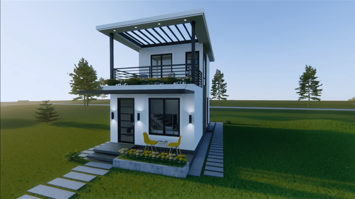 Amazing Two Storey Small House Design 4m x 7m Dream Tiny Living