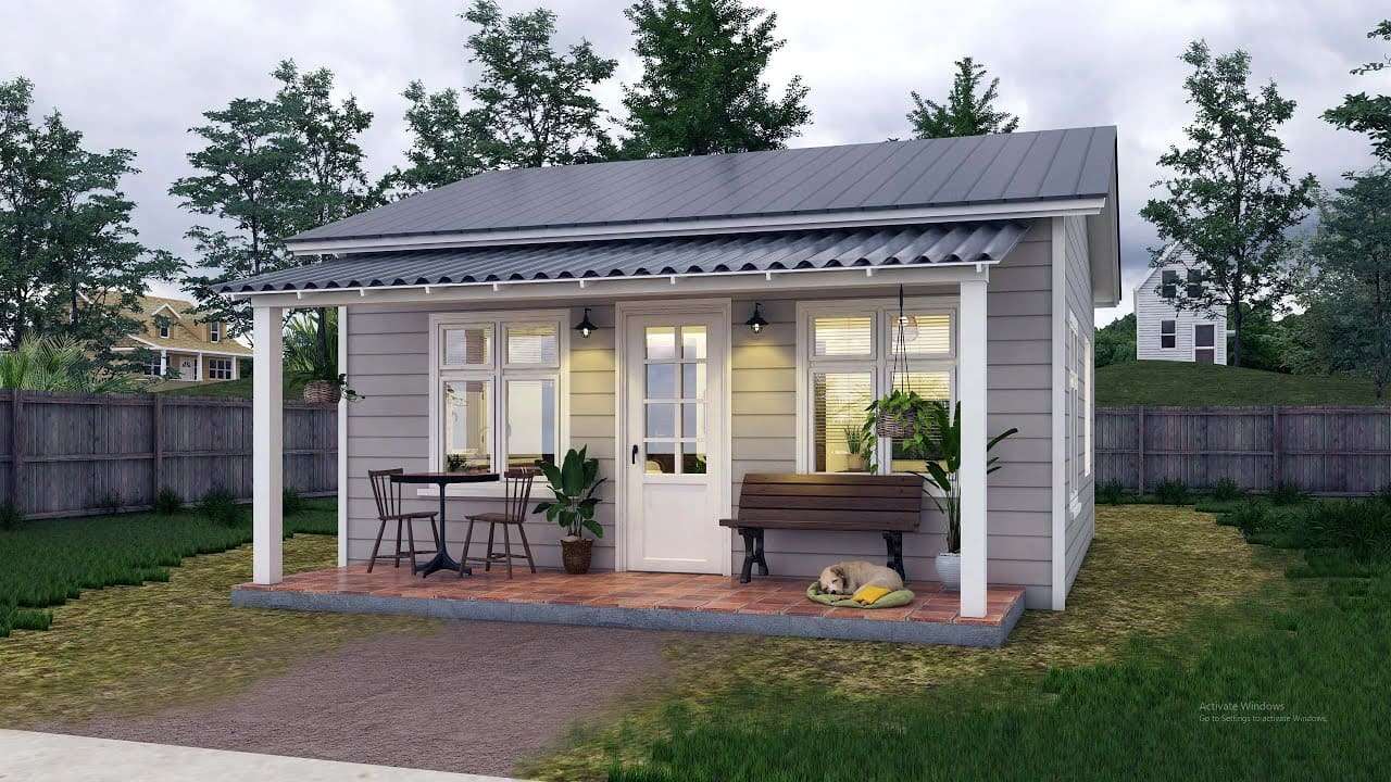 Gorgeous Small House Design Idea 6m x 6m