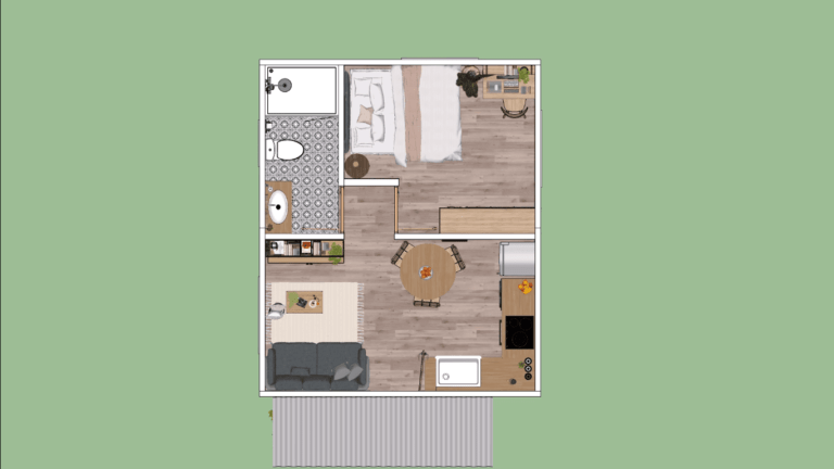 Practical and Ideal Sized Tiny House Design 5m x 6m - Dream Tiny Living