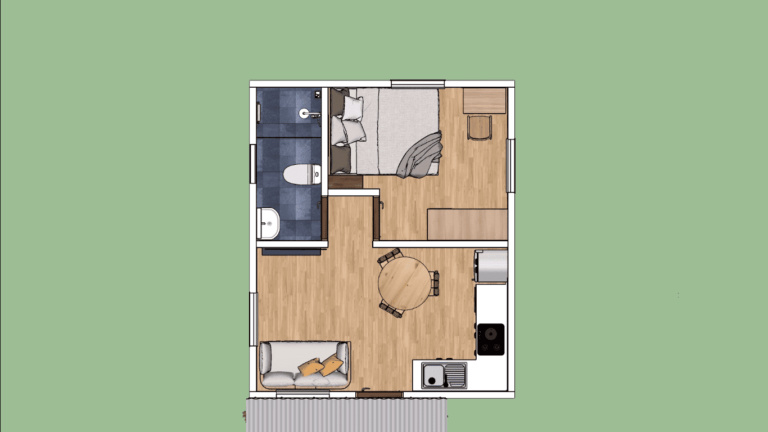 Small House Design Idea of 320 sqft - Dream Tiny Living