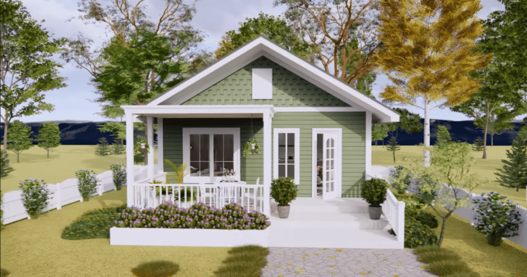 Beautiful Small House Design Idea 7m x 6m - Dream Tiny Living