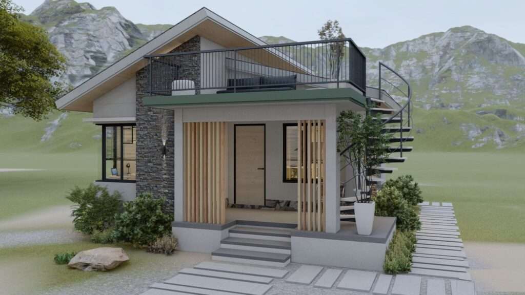 Tiny House Design with Roof Deck 6.50m x 8.00m - Dream Tiny Living