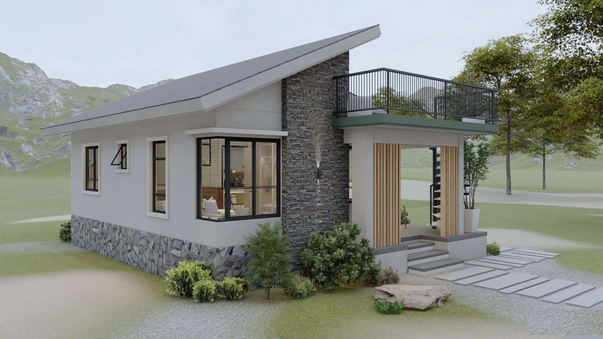 Tiny House Design with Roof Deck 6.50m x 8.00m - Dream Tiny Living