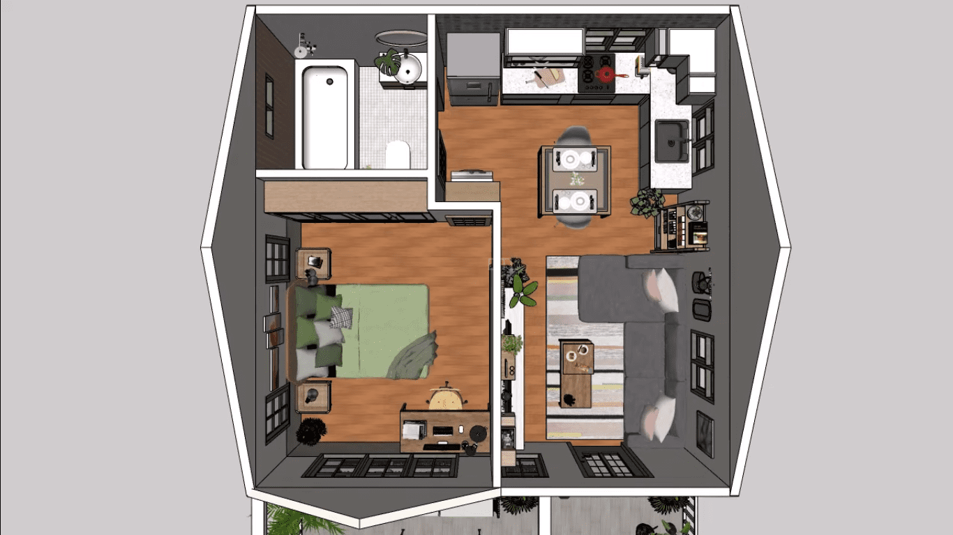 Wonderfull Tiny House Design 6m x 6m - Dream Tiny Living