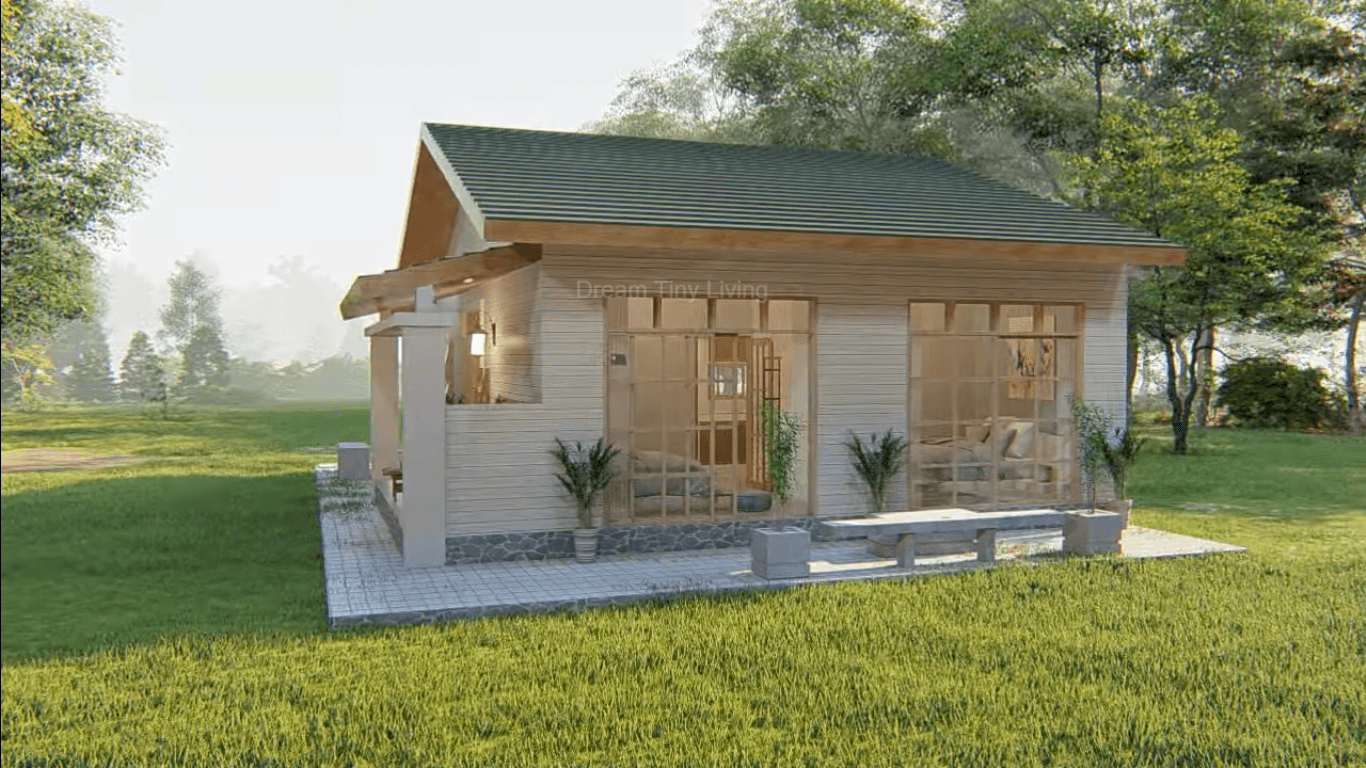 Cozy Tiny House With Floor Plan 550 Sqft - Dream Tiny Living