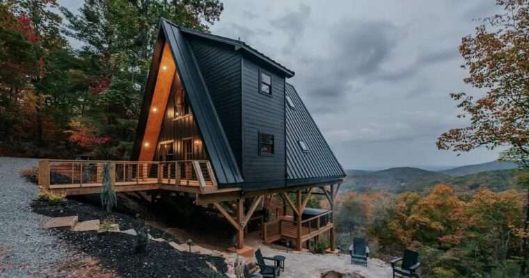 Modern A-Frame Retreat on the Mountain