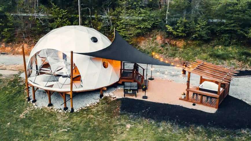 Luxurious and Relaxing Glamping Tiny Dome