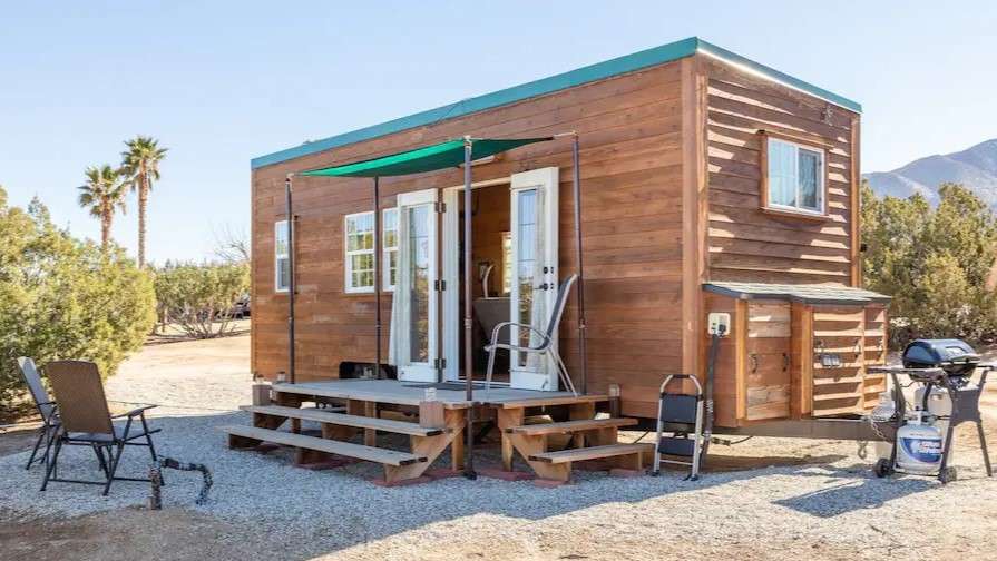 Tiny House with Desert View Located High Up