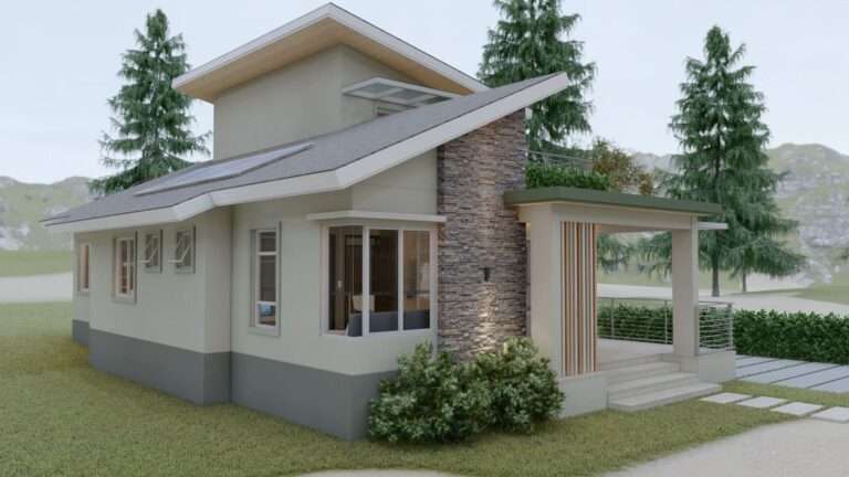 2 Storey Modern Small House Design 8.30m x 13.00m - Dream Tiny Living