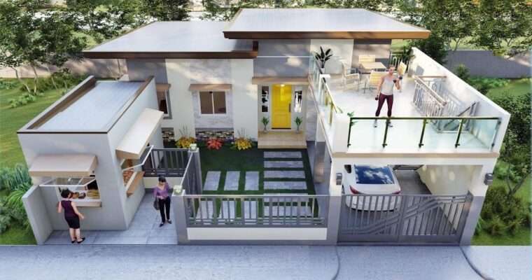 Beautiful Small House Design with Roof Deck