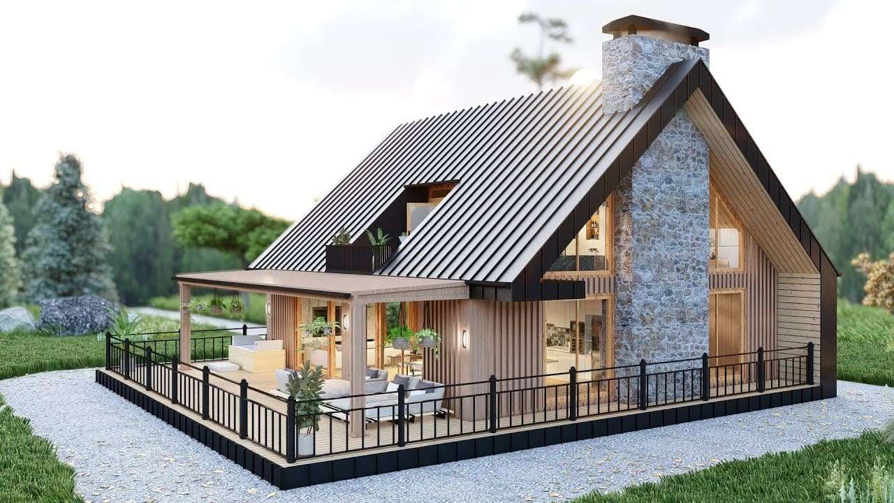 Small House Design with Comfortable and Elegant Floor Plan