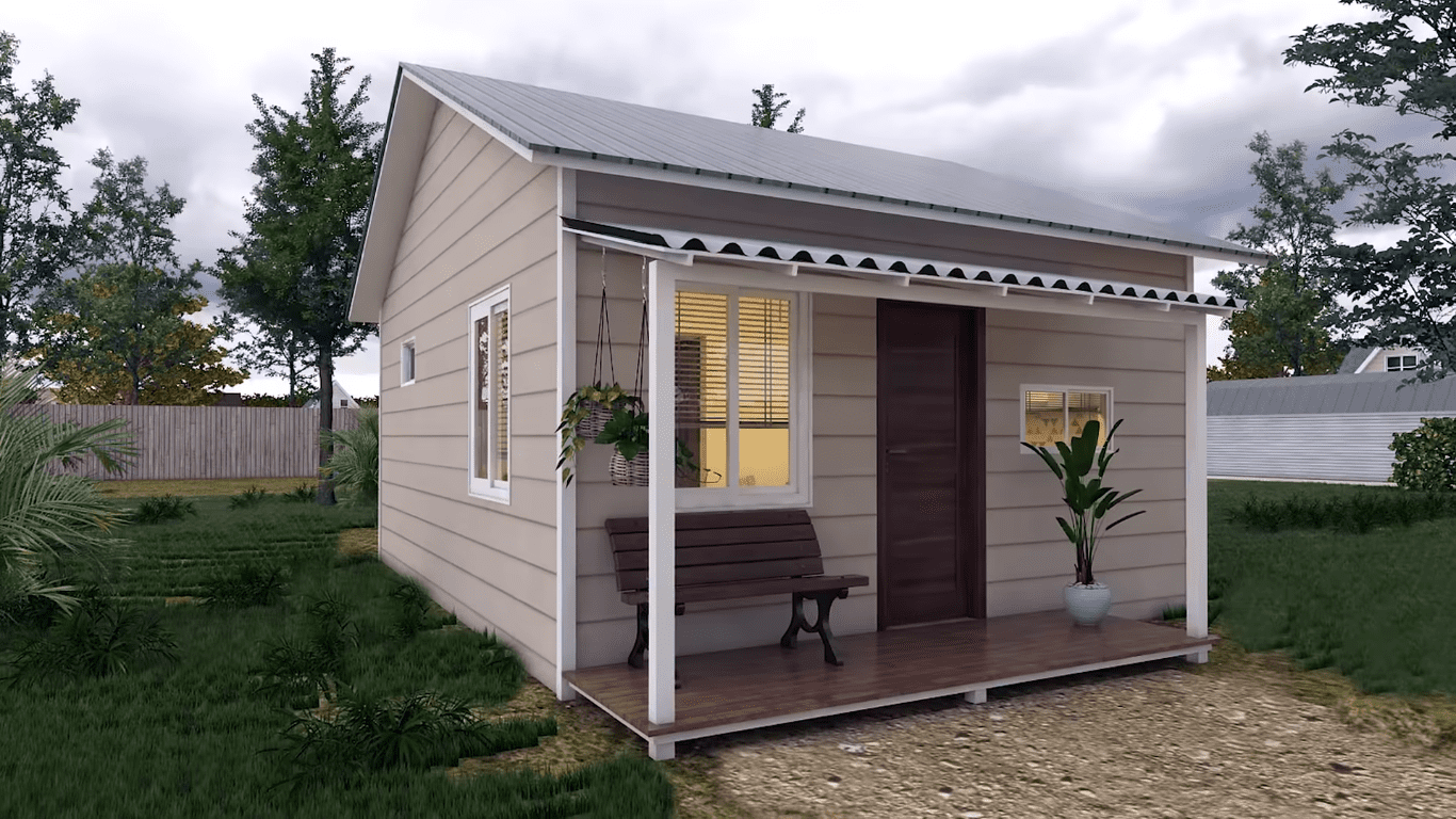 Simple Life Example Tiny House Design 6m x 5m