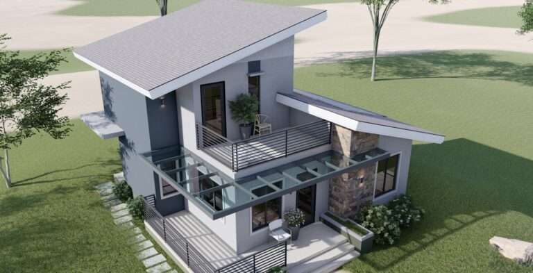 Two Storey Small House with Deck 8.65m x 9.00m - Dream Tiny Living