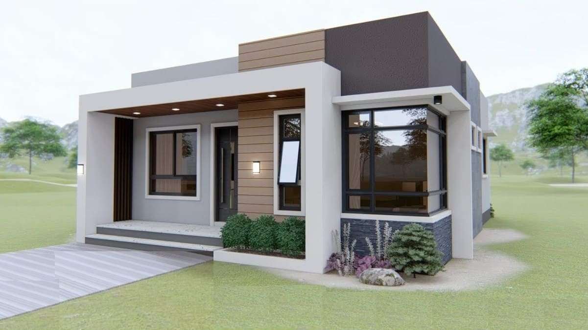 Box Type Tiny House Design with 2 Bedroom