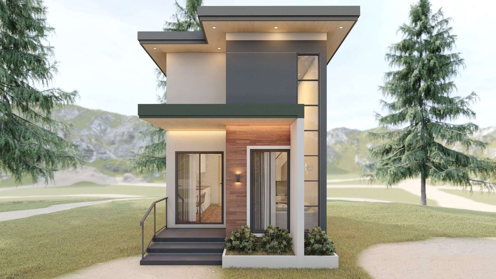 Elegant and Roof Design Tiny House 4m x 6m