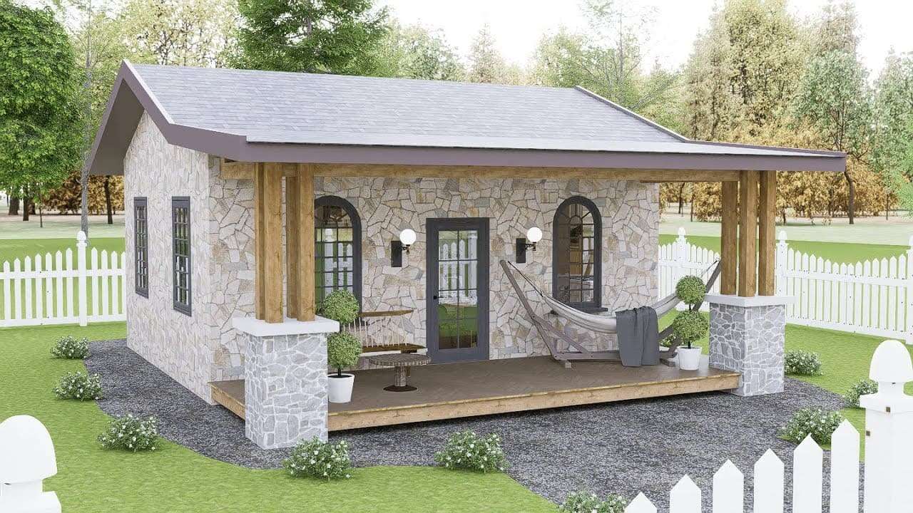 Cozy 2-Bedroom Small Stone House