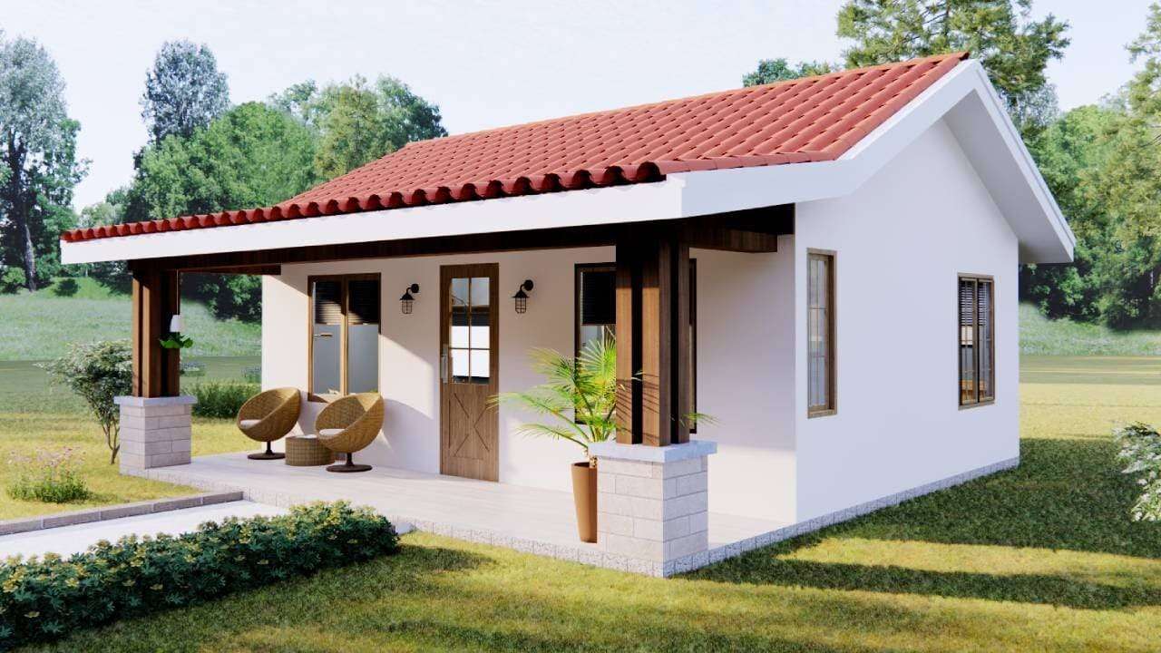 One-Story Small House Design 6m x 8m